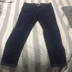 Madewell 9” skinny jeans dark wash size 29